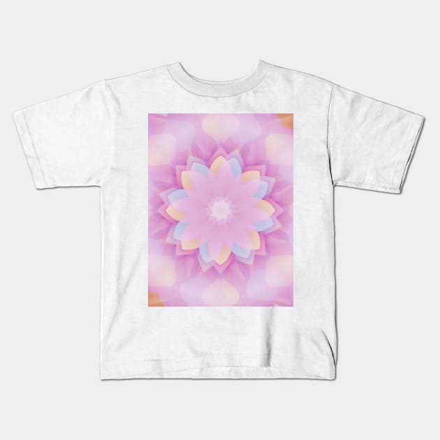 Lotus Mandala Dream Kids T-Shirt by Tobe_Fonseca